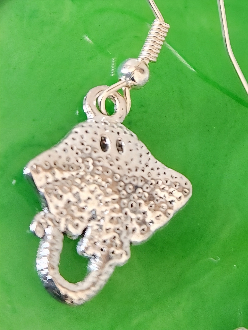Manta Ray  Earrings Handmade By CCK - Picture 2 of 3